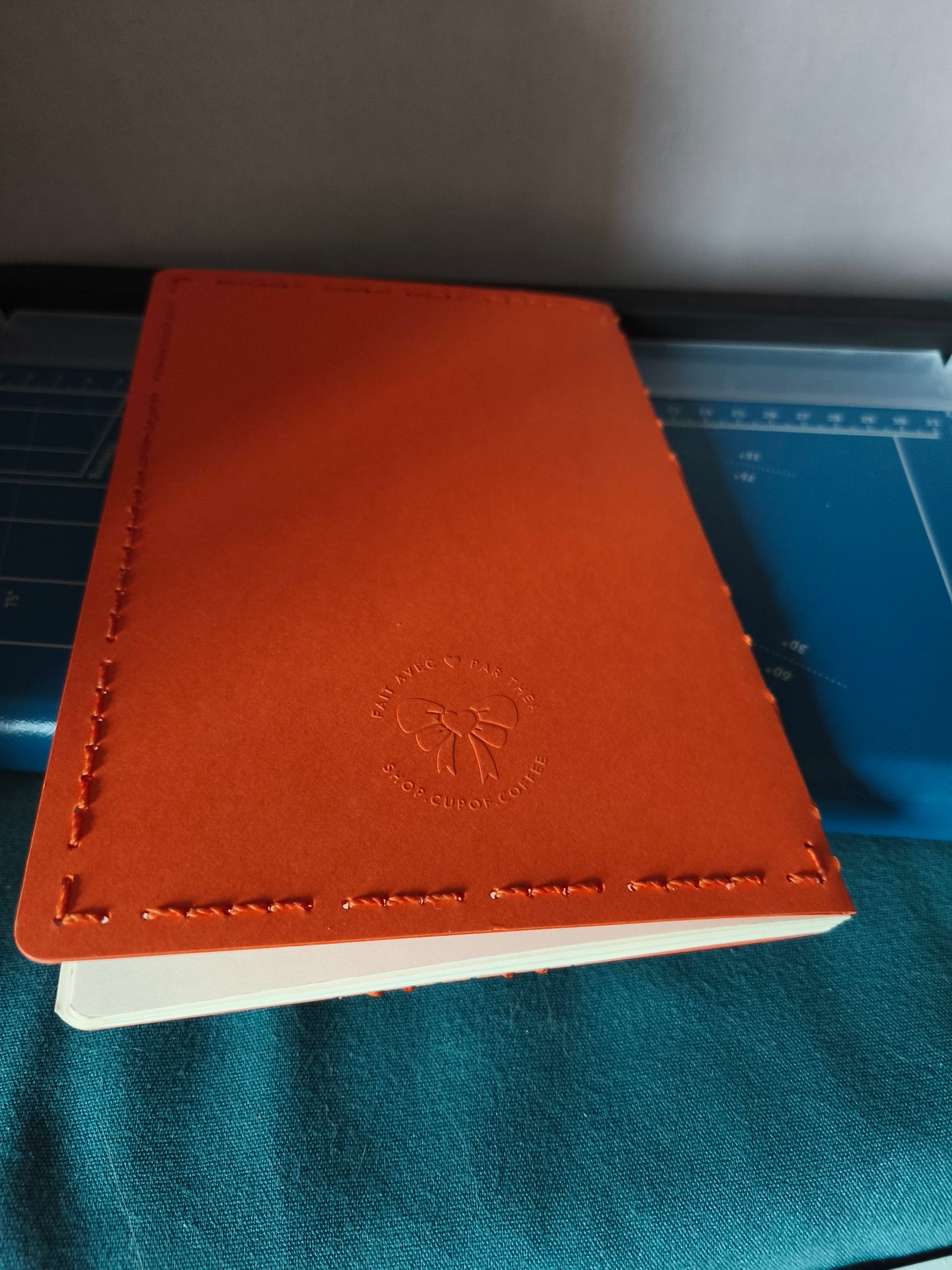 Carnet Orange | Lignes | 64 pages