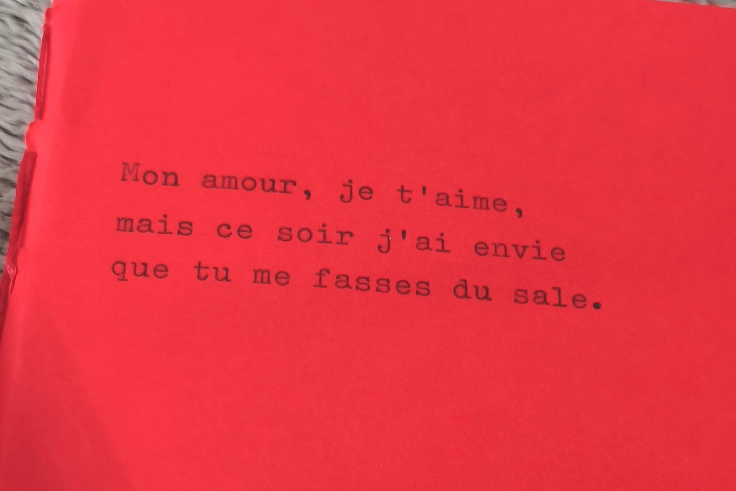 "Mon amour..." - Carnet A6 48 pages