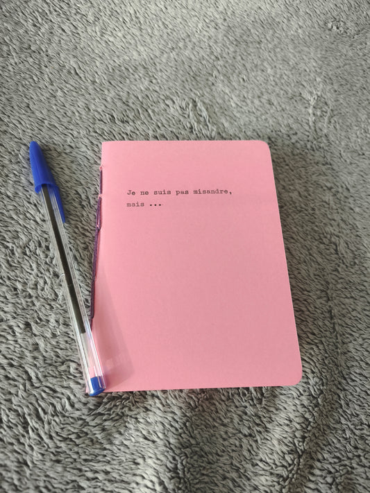 "Je ne suis pas misandre, mais ..." - Carnet A6 48 pages