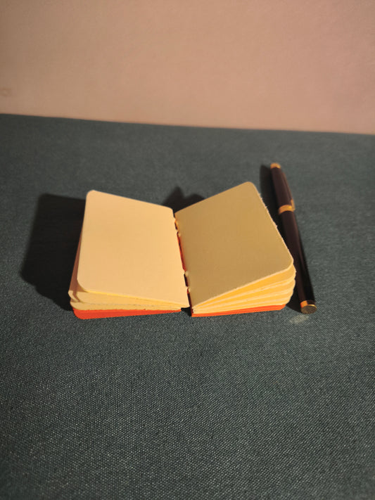 Mini carnet porte clés -- Orange