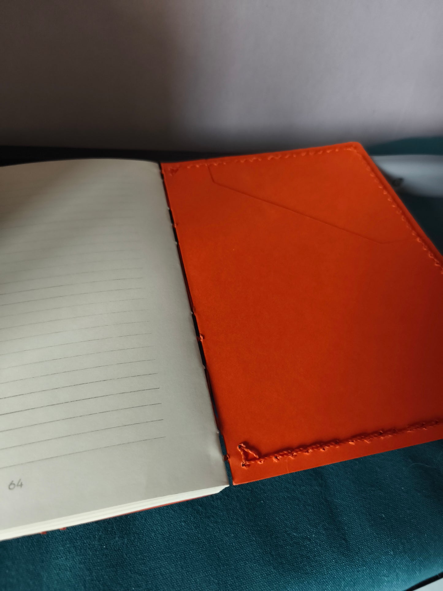 Carnet Orange | Lignes | 64 pages