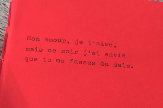 "Mon amour..." - Carnet A6 48 pages