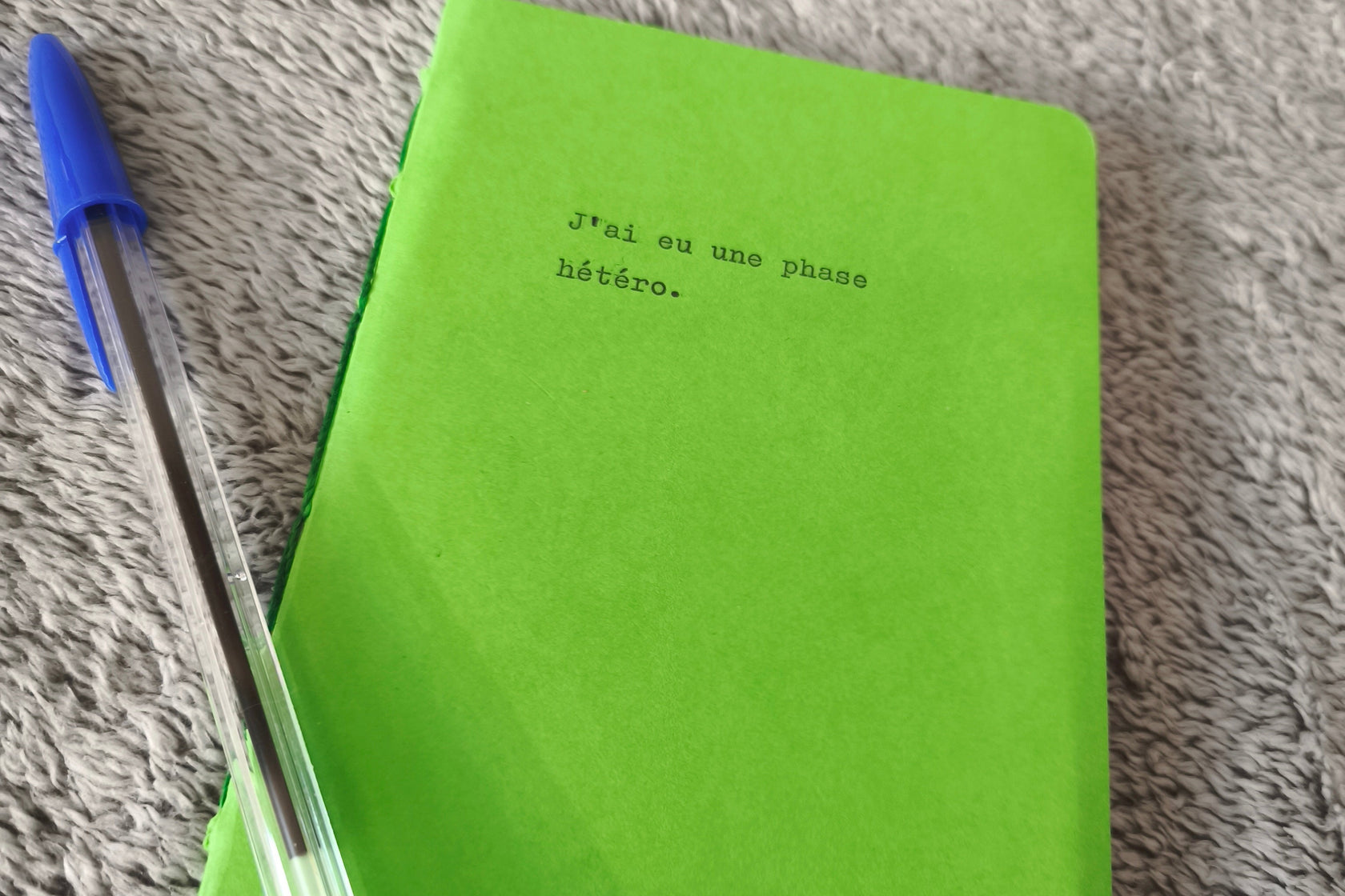 Commande de carnet personnalisé