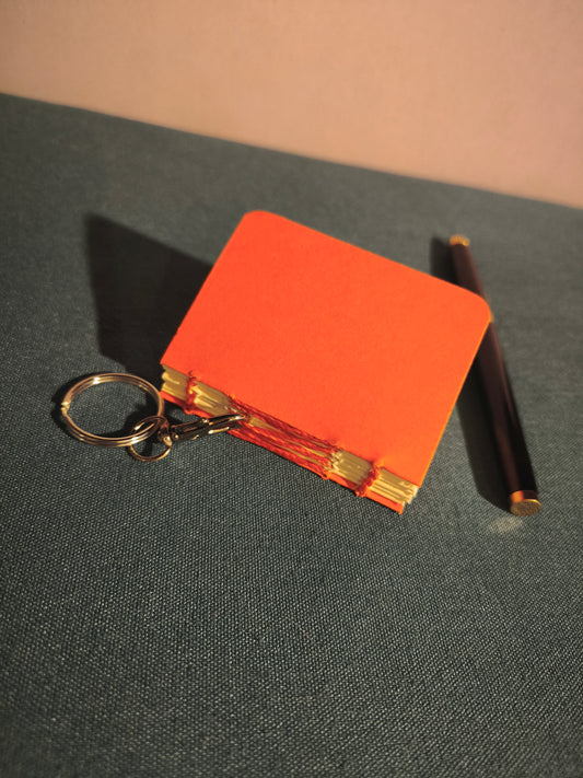 Mini carnet porte clés -- Orange